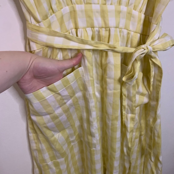 Madewell Dolman-Sleeve Tie-Waist Midi Dress in Gingham Check - Picture 8 of 8